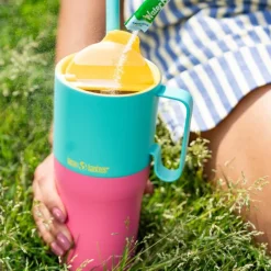 Rise Tumbler 77 cl med sugerørslokkTurquoise Kaleidoscope