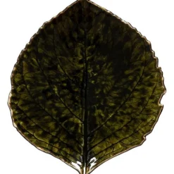 Riviera asjett hortensia 17x15 cm mørkegrønn/svart
