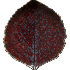 Riviera asjett hortensia 17x15 cm granat/svart