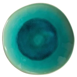 Riviera salat-/pastatallerken dyp 25 cm azurblå/svart