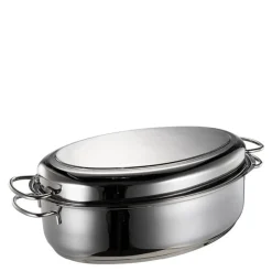 Rix fiskegryte m/rist 6L/2,5L børstet/blank