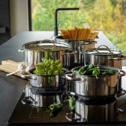 Rix grytesett 5 deler med lokk