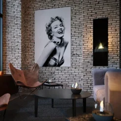 Rock vegghengt peis 90 0,5L svart