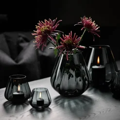 Rocks lykt xo 19x22 cm koksgrå