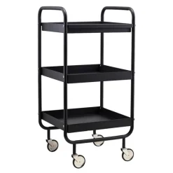 Roll trillebord 42x38x85 cm svart