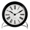 Roman vekkeklokke svart