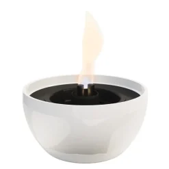 Rose bordlykt 14 cm hvit