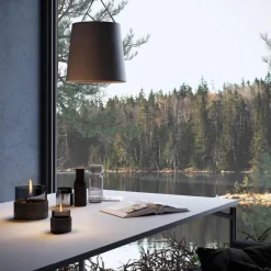 Rosie lykt 0,3L svart/smoke