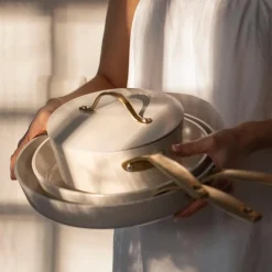 Royal Pearl stekepanne 24 cm hvit