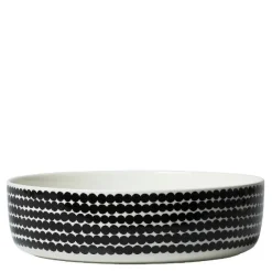 Räsymatto serveringsskål 3L svart/hvit