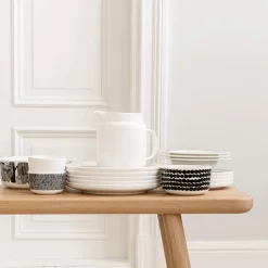 Räsymatto serveringsskål 3L svart/hvit