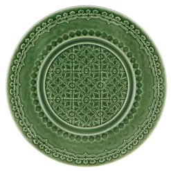 Rua Nova tallerken flat 22 cm grønn