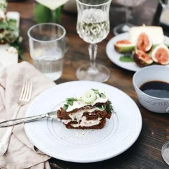 Rua Nova tallerken flat 22 cm antikkhvit