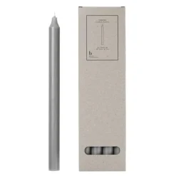 Rustic kronelys med spiss topp 2,1x29 cm rainy day grey