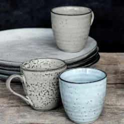 Rustic krus 30 cl grå/blå