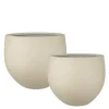 Rustik blomsterpotte sett 2 stk 45+34 cm sand