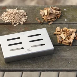 Røykboks til grill 21,5x13,5x3,5 cm 18/10 stål