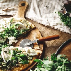 Sade pizzasett 2 deler rund 42x33x1,5 cm