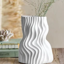 Sahal vase 25,5 cm hvit
