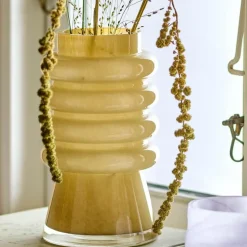 Sahara vase 23 cm gul