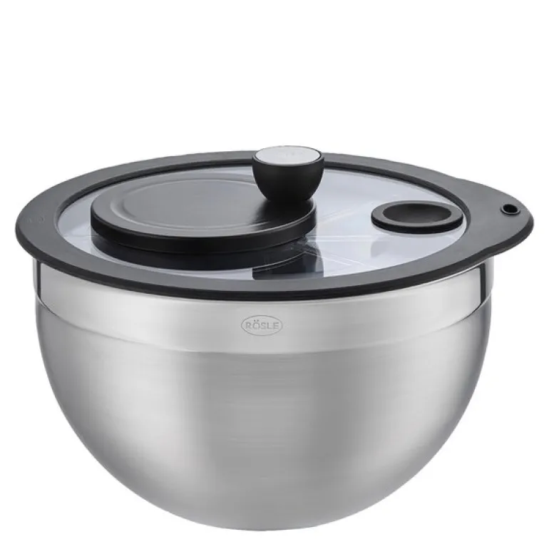 Salatslynge 5,4 L stål/svart