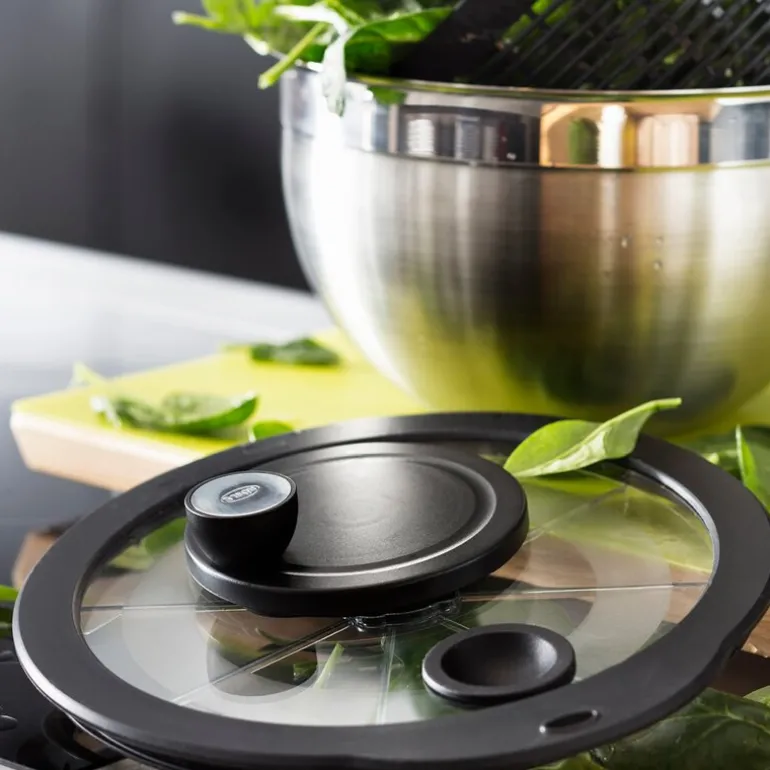 Salatslynge 5,4 L stål/svart