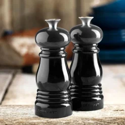 Salt- og pepperkvernsett 11 cm black