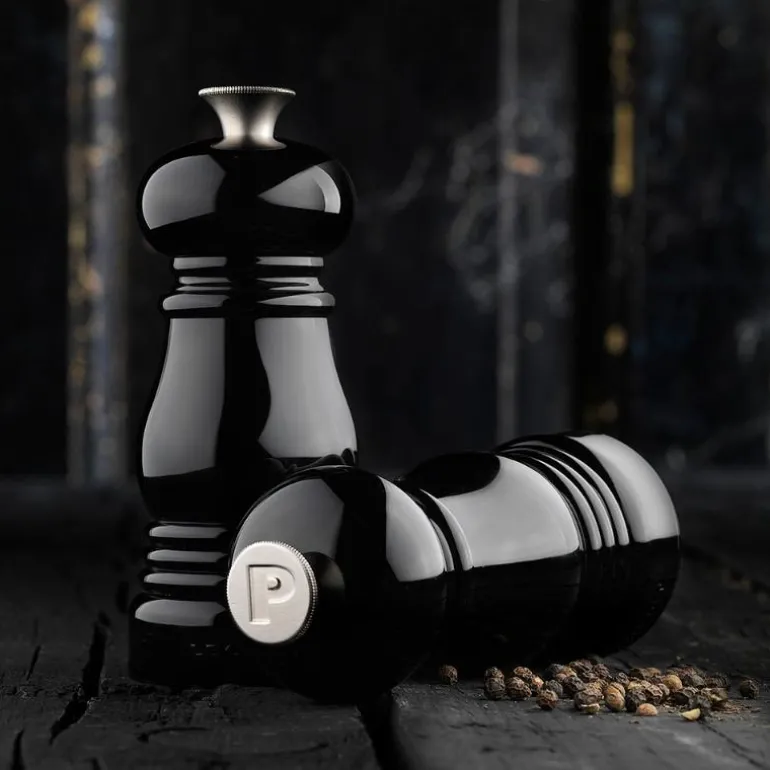 Salt- og pepperkvernsett 11 cm black