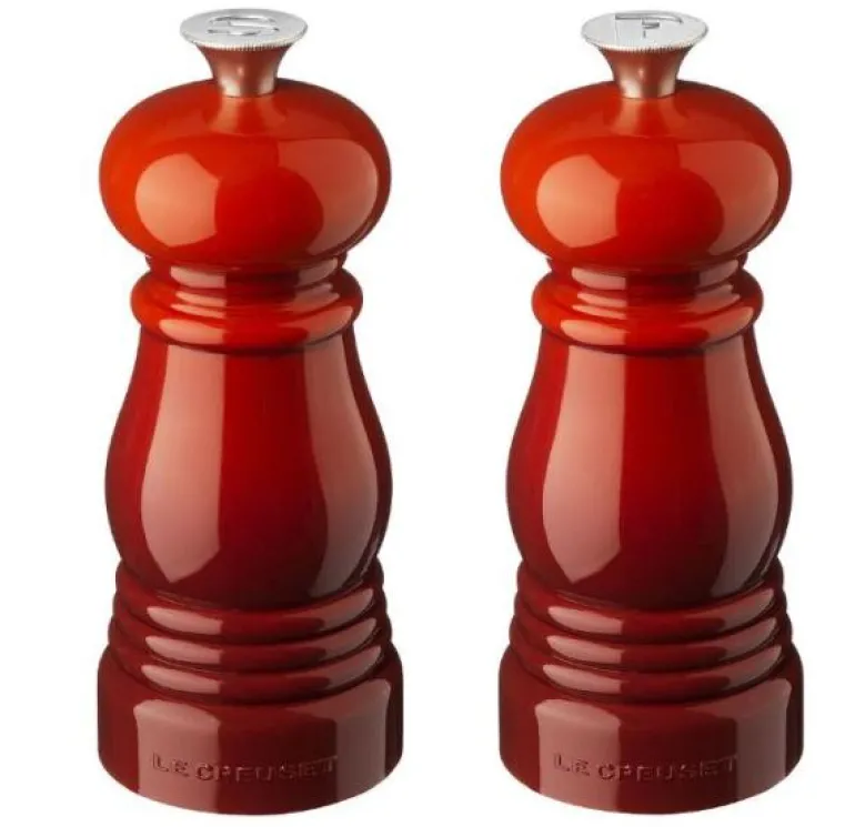 Salt- og pepperkvernsett 11 cm cerise