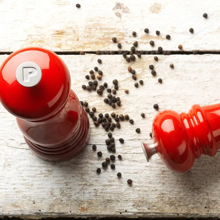 Salt- og pepperkvernsett 11 cm cerise