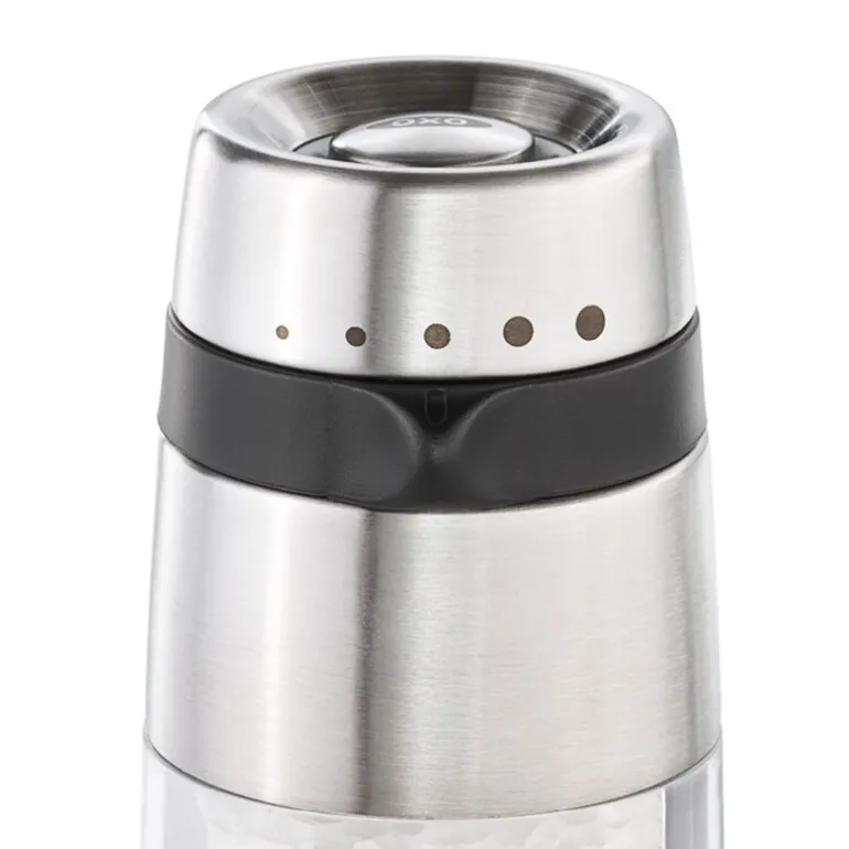 Saltkvern dryssfri 14 cm stål/svart