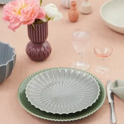 Samsurium lunsjtallerken 22,2 cm blå/grå