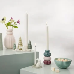 Samsurium lysestake sett 3 deler dark/powder/aubergine