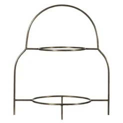 Sana tallerkenstativ antikk messingfarge