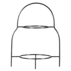 Sana tallerkenstativ silver finish