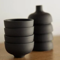 Sand Secrets skål 8 cm black clay