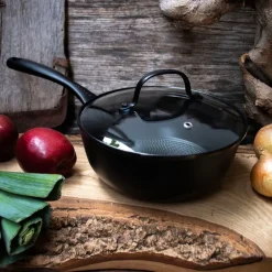 Sautépanne i støpejern med Honeycomb keramisk belegg 20 cm