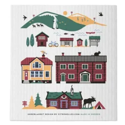 Scandinavian Mountains oppvaskklut 20x18 cm summer