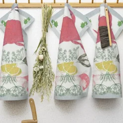 Seafood håndkle 35x50 cm