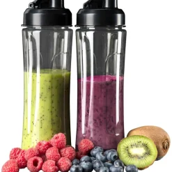 Select drikkeflaske 0,6L 2 stk klar/svart