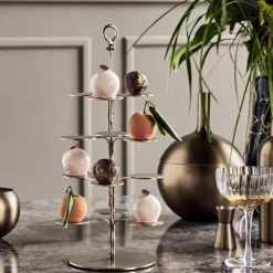 Seny dekorasjonsfat 40 cm antikk messingfinish