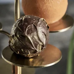 Seny dekorasjonsfat 40 cm antikk messingfinish