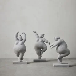 Serafina figur 23 cm grå