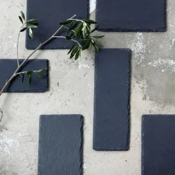 Serveringsbrett 12x20 cm grå