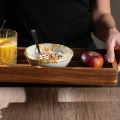 Serveringsbrikke i akasietre 40x15x4,5 cm