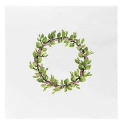 Serviett krans med flagg 33x33 cm