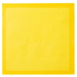 Serviett 33x33 cm 20 stk ildgul