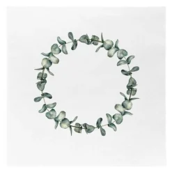 Servietter 16,5x16,5 cm 20 stk eucalyptus krans