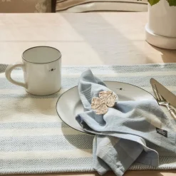 Serviettring firkløver 6x6 cm raffia