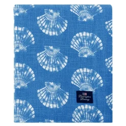 Shell bomullsduk 150x250 cm blå/hvit